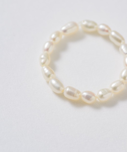 GIUNON(ジウノン)の「pearl beads ring / パールビーズリング(リング・レディース・ホワイト・FREE)」の9枚目の写真