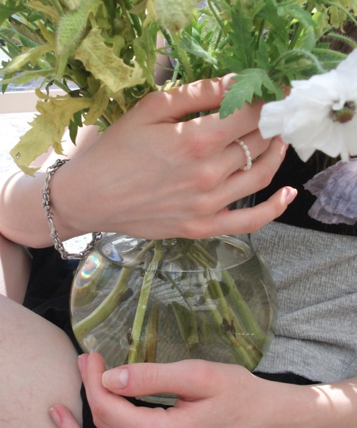 GIUNON(ジウノン)の「pearl beads ring / パールビーズリング(リング・レディース・ホワイト・FREE)」の6枚目の写真