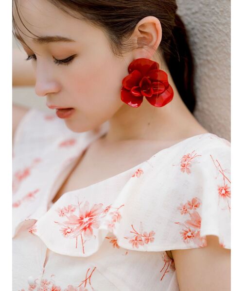 dazzlin(ダズリン)の「デルフィニウムフラワーワンピース(ワンピース・レディース・ブルー/オレンジ/ネイビー・SMALL/MEDIUM)」の13枚目の写真