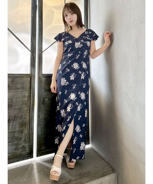 dazzlin(ダズリン)の「デルフィニウムフラワーワンピース(ワンピース・レディース・ブルー/オレンジ/ネイビー・SMALL/MEDIUM)」の21枚目の写真