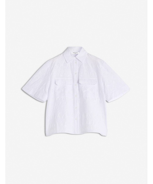 うめ様  13800 セール】BRODERIE ANGLAISE BOXY SHORT SLEEVE SHIRT（シャツ