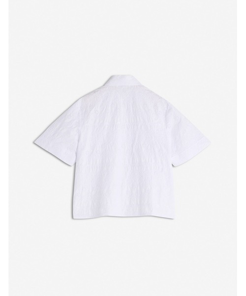 セール】BRODERIE ANGLAISE BOXY SHORT SLEEVE SHIRT（シャツ