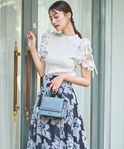 [GLOWNY] BUBBLE BLOOMER スカート★新作・24AW★人気★韓国★ AMBIDEX Store 〇80ボイル ピンタック ティアードスカート(F