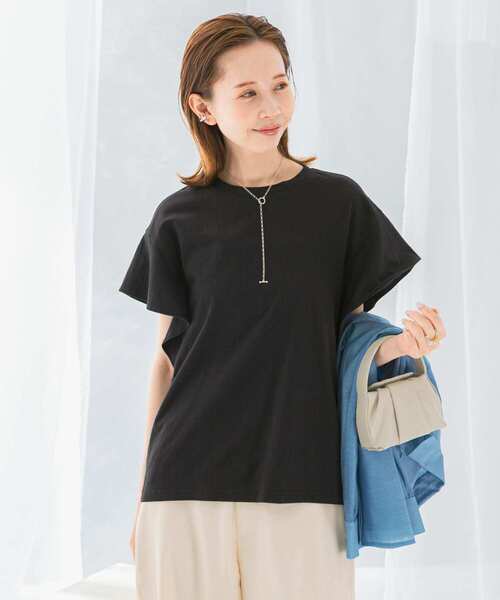 セール】UVカットフレアスリーブカットソー（Tシャツ/カットソー