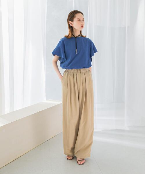 URBAN RESEARCH ROSSO WOMEN（アーバンリサーチ　ロッソ）の「UVカットフレアスリーブカットソー（Tシャツ/カットソー・レディース・ブラック/ブルー/ホワイト・FREE）」の20枚目の写真