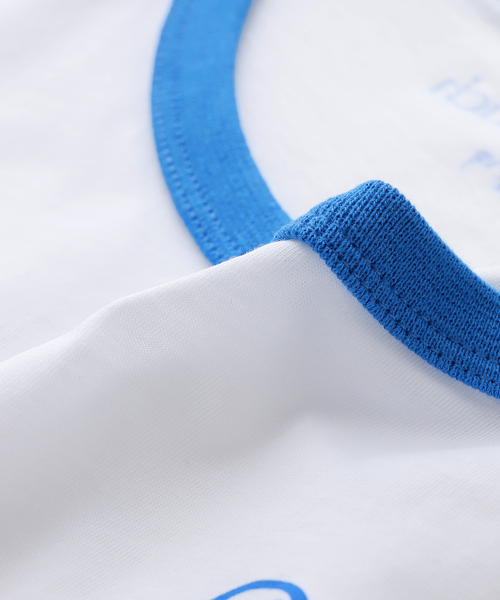 SPORTY&RICH(スポーティアンドリッチ)の「SPORTY&RICH / スポーティアンドリッチ DODGERS SERIF RINGER T-SHIRT(Tシャツ/カットソー・レディース・ブルー・SMALL/X-SMALL)」の6枚目の写真