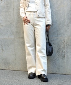 CAW white denim（カウホワイトデニム）（デニムパンツ）｜BLACK