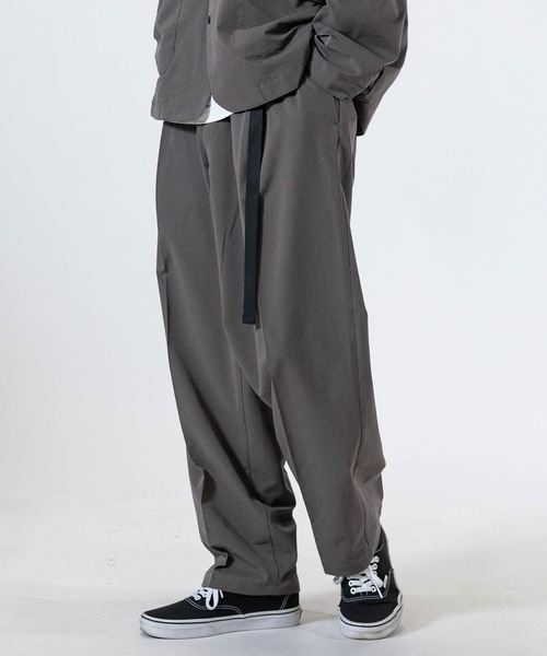 JOHN'S CLOSET（ジョンズクローゼット）の「【3】ポリサッカー 2WAYストレッチ リラックスフィット クライミングパンツ 【セットアップ展開】（チノパンツ・メンズ・ブラウン/グレー/ブラック・MEDIUM/LARGE/X-LARGE）」の20枚目の写真