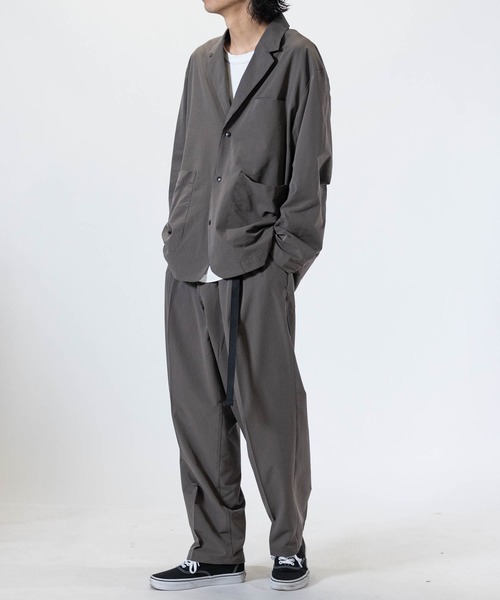 JOHN'S CLOSET（ジョンズクローゼット）の「【3】ポリサッカー 2WAYストレッチ リラックスフィット クライミングパンツ 【セットアップ展開】（チノパンツ・メンズ・ブラウン/グレー/ブラック・MEDIUM/LARGE/X-LARGE）」の16枚目の写真