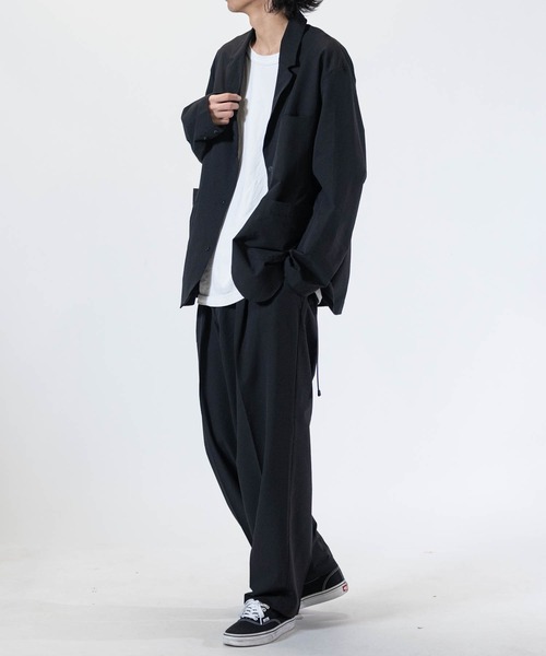 JOHN'S CLOSET（ジョンズクローゼット）の「【3】ポリサッカー 2WAYストレッチ リラックスフィット クライミングパンツ 【セットアップ展開】（チノパンツ・メンズ・ブラウン/グレー/ブラック・MEDIUM/LARGE/X-LARGE）」の5枚目の写真