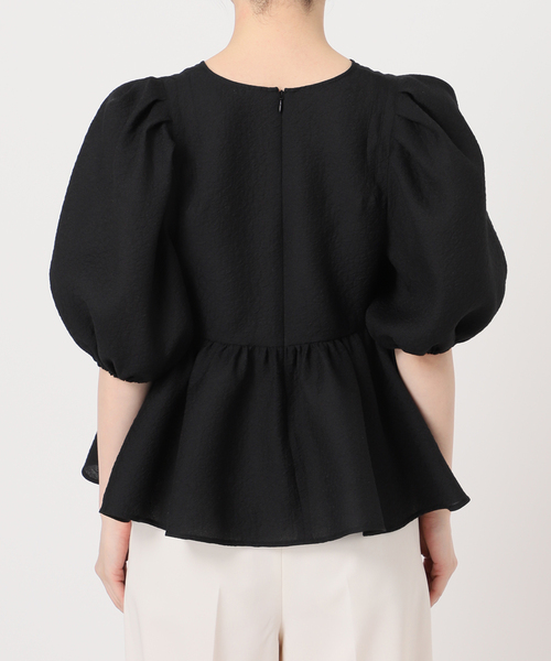 セール】《追加》【洗える】シアーノイズジャガードブラウス（シャツ