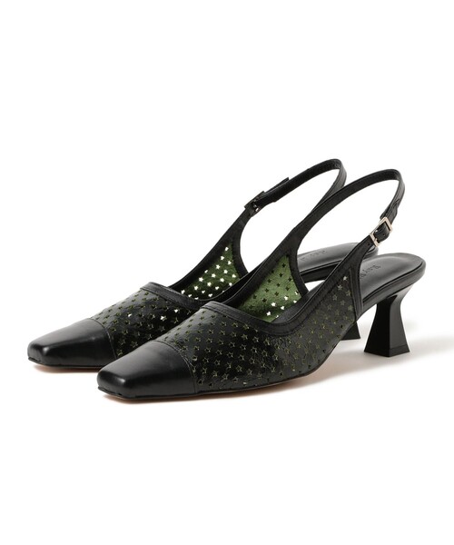 Ray BEAMS(レイビームス)の「パンチング ヒール(パンプス・レディース・ゴールド/ブラック・24.5cm/24.0cm/23.0cm/25.0cm/23.5cm)」の4枚目の写真