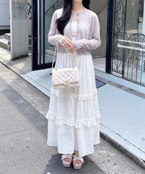 INGNI(イング)の「【WEB限定】胸ロゴシアーニットカーディガン(カーディガン/ボレロ・レディース・ブラック×ブラック/ホワイト×ホワイト/グレー×ホワイト/ピンク系2/サックスブルー系・M)」の21枚目の写真