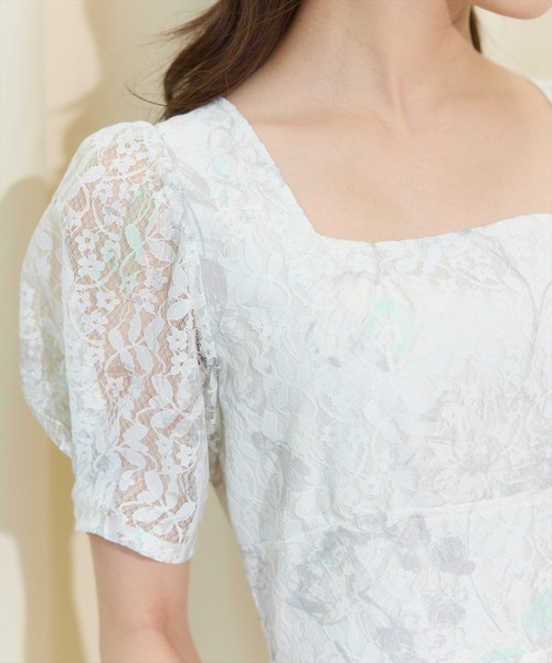 WILLSELECTION（ウィルセレクション）の「ニュアンスフラワーレースプリントワンピース（ワンピース・レディース・ホワイト系その他/レッド系その他/ブルー系その他・FREE）」の22枚目の写真