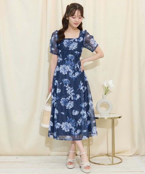 WILLSELECTION（ウィルセレクション）の「ニュアンスフラワーレースプリントワンピース（ワンピース・レディース・ホワイト系その他/レッド系その他/ブルー系その他・FREE）」の15枚目の写真