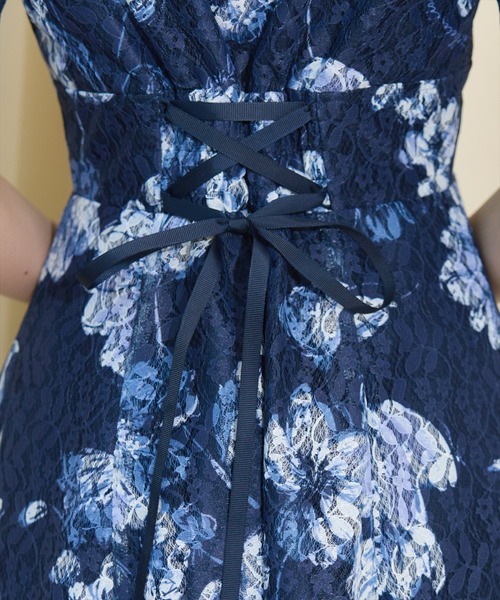 WILLSELECTION（ウィルセレクション）の「ニュアンスフラワーレースプリントワンピース（ワンピース・レディース・ホワイト系その他/レッド系その他/ブルー系その他・FREE）」の5枚目の写真