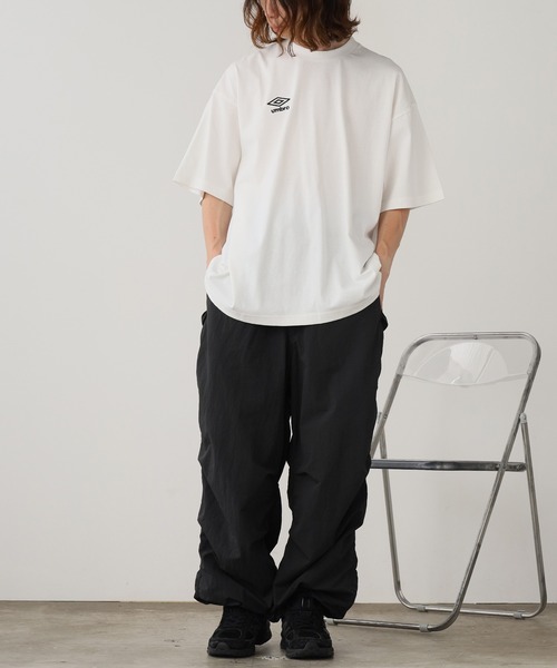 Tシャツ・カットソー UMBRO Graphic Water Short Sleeve T-Shirt BlackUP321CRS73 UP3 UMBRO】PIGMENT QUADRUPLE SHORT-SLEEVED T-SHIRT (UMBRO/T
