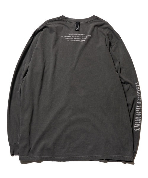 VIRGOwearworks（ヴァルゴウェアワークス）の「FUZZ BURNOUT L/S（Tシャツ/カットソー・メンズ・ホワイト/ブラック・2/3/4/5）」の6枚目の写真