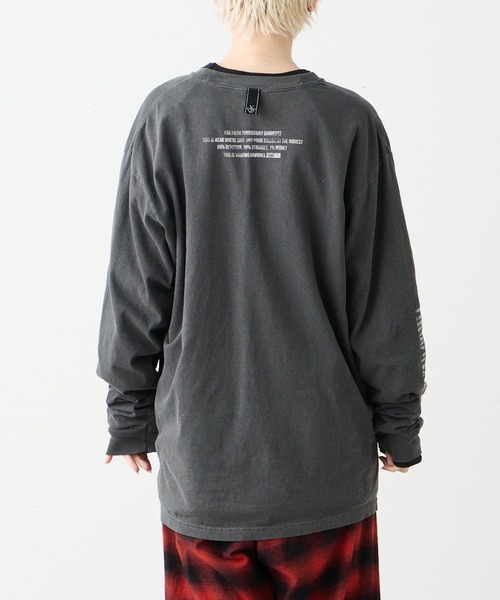 VIRGOwearworks（ヴァルゴウェアワークス）の「FUZZ BURNOUT L/S（Tシャツ/カットソー・メンズ・ホワイト/ブラック・2/3/4/5）」の8枚目の写真