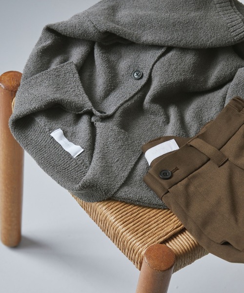 LUENNA（ルエナ）の「【LUENNA】Soft Pile Knit Shirt / ソフトパイルニットシャツ（ニット/セーター・メンズ・チャコールグレー/ネイビー・L/M）」の12枚目の写真