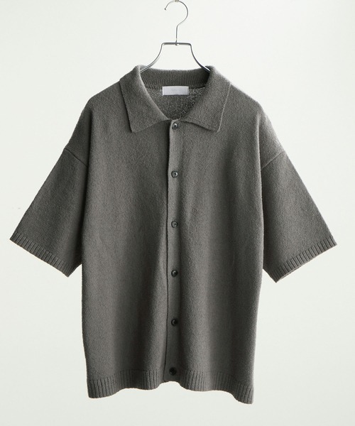 LUENNA（ルエナ）の「【LUENNA】Soft Pile Knit Shirt / ソフトパイルニットシャツ（ニット/セーター・メンズ・チャコールグレー/ネイビー・L/M）」の14枚目の写真
