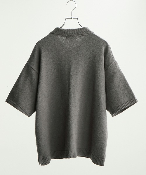 LUENNA（ルエナ）の「【LUENNA】Soft Pile Knit Shirt / ソフトパイルニットシャツ（ニット/セーター・メンズ・チャコールグレー/ネイビー・L/M）」の15枚目の写真