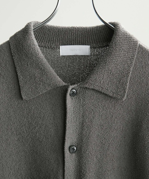 LUENNA（ルエナ）の「【LUENNA】Soft Pile Knit Shirt / ソフトパイルニットシャツ（ニット/セーター・メンズ・チャコールグレー/ネイビー・L/M）」の16枚目の写真