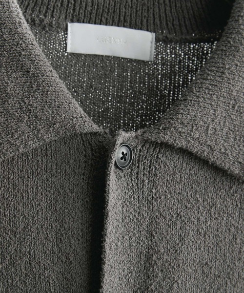 LUENNA（ルエナ）の「【LUENNA】Soft Pile Knit Shirt / ソフトパイルニットシャツ（ニット/セーター・メンズ・チャコールグレー/ネイビー・L/M）」の18枚目の写真