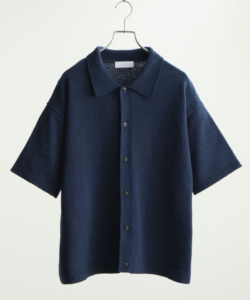 LUENNA（ルエナ）の「【LUENNA】Soft Pile Knit Shirt / ソフトパイルニットシャツ（ニット/セーター・メンズ・チャコールグレー/ネイビー・L/M）」の20枚目の写真