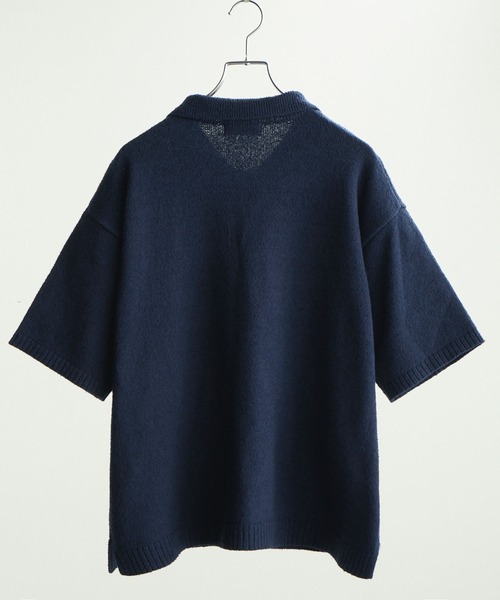 LUENNA（ルエナ）の「【LUENNA】Soft Pile Knit Shirt / ソフトパイルニットシャツ（ニット/セーター・メンズ・チャコールグレー/ネイビー・L/M）」の21枚目の写真
