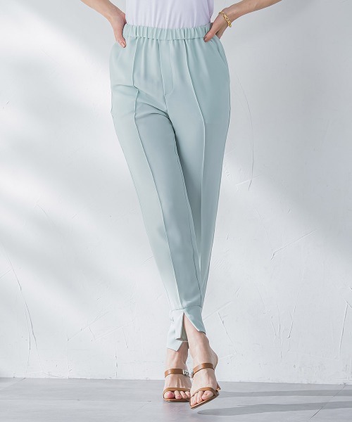 Viaggio Blu（ビアッジョブルー）の「接触冷感2WAYストレッチジョガーパンツ≪洗濯機で洗える≫（その他パンツ・レディース・ブラック/グリーン・S/M/L）」の7枚目の写真