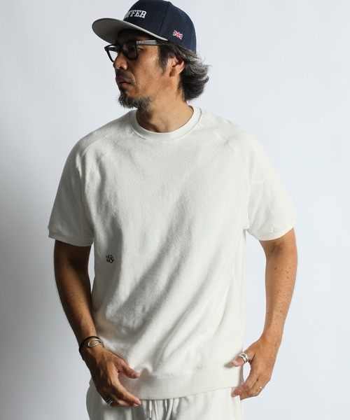 セール】PIGMENT-DYE SETUP PILE TEE：ピグメント加工 セットアップ