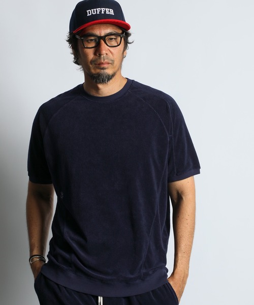 The DUFFER of ST.GEORGE(ザダファーオブセントジョージ)の「PIGMENT-DYE SETUP PILE TEE:ピグメント加工 セットアップ パイルTシャツ(Tシャツ/カットソー・メンズ・ホワイト/ミント/ネイビー・X-LARGE/LARGE/MEDIUM)」の8枚目の写真