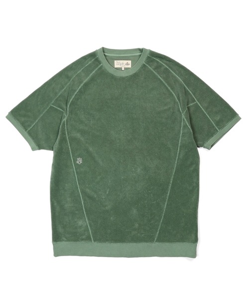 The DUFFER of ST.GEORGE(ザダファーオブセントジョージ)の「PIGMENT-DYE SETUP PILE TEE:ピグメント加工 セットアップ パイルTシャツ(Tシャツ/カットソー・メンズ・ホワイト/ミント/ネイビー・X-LARGE/LARGE/MEDIUM)」の13枚目の写真