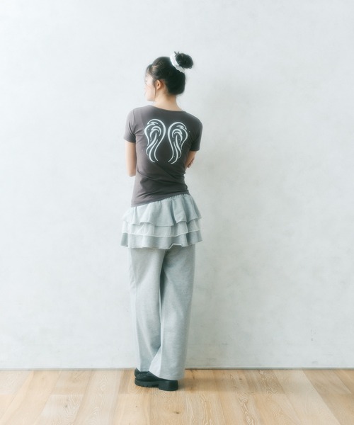 FICTION TOKYO フリルスウェットパンツ グレー フリルスウェットパンツ /Frill Sweat Pants | FICTION TOKYO