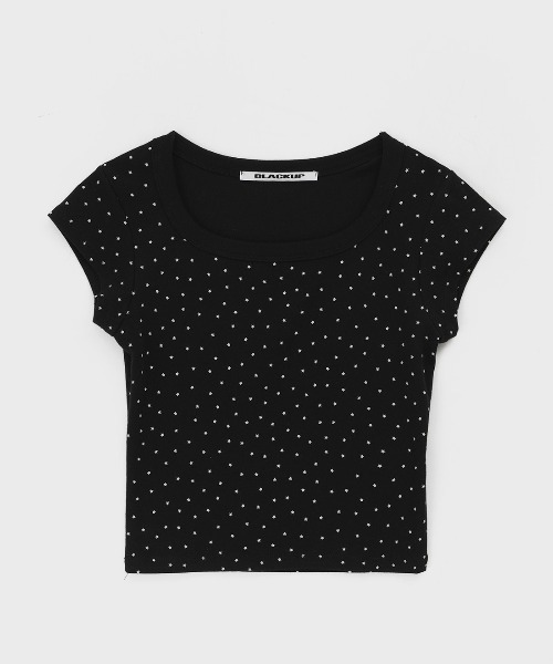 BLACKUP（ブラックアップ）の「[MADE] ステラキャップスリーブT（Tシャツ/カットソー・レディース・グレー/ブラック・FREE）」の15枚目の写真
