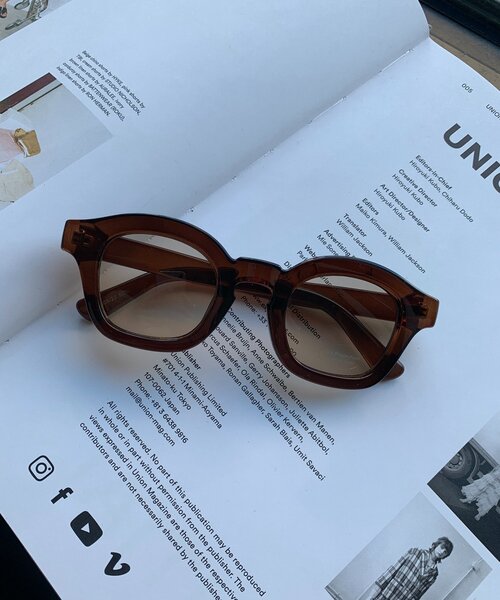 DouDou（ドゥドゥ）の「太フレームサングラス＋ケースセット（サングラス・レディース・ブラウン/ダークブラウン/ブラック・FREE）」の16枚目の写真