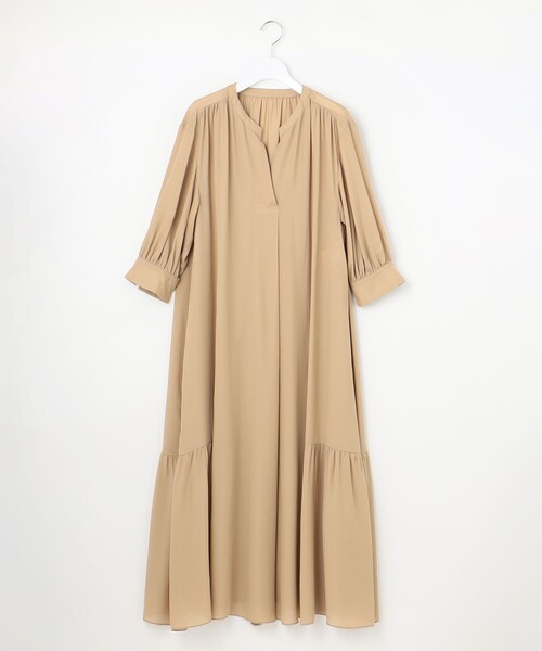 自由区【今季新作】ソフトシルクビエラワンピース セール】ソフトシルクビエラ ワンピース（ワンピース）｜自由区