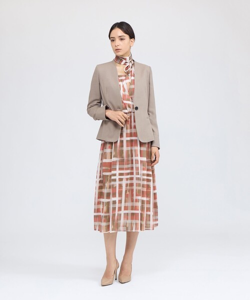 EPOCA(エポカ)の「ジオメトリックプリント カシュクールワンピース(ワンピース・レディース・ピンク系その他2/ブラック・40/38)」の6枚目の写真