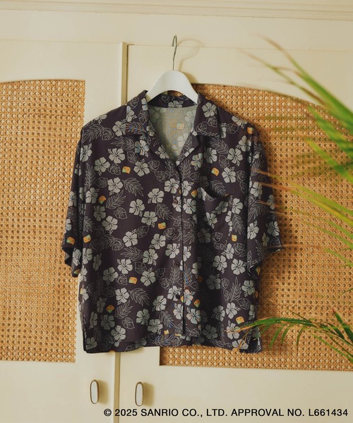 ハローキティコラボ（ハローキティコラボ）の「【ROPE' PICNIC×ハローキティ コラボ】日焼けハローキティ アソートシャツ（シャツ/ブラウス・レディース・スミクロ/キナリ・FREE）」の8枚目の写真