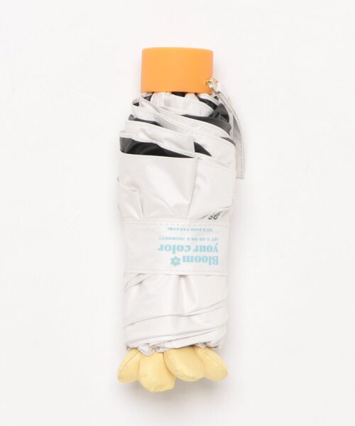 collex（コレックス）の「RAIN 晴雨兼用　無地　ミニ傘（折りたたみ傘・レディース・アイボリー/グレー・フリー）」の15枚目の写真