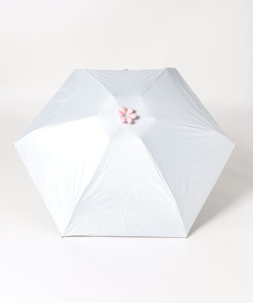collex（コレックス）の「RAIN 晴雨兼用　無地　ミニ傘（折りたたみ傘・レディース・アイボリー/グレー・フリー）」の16枚目の写真