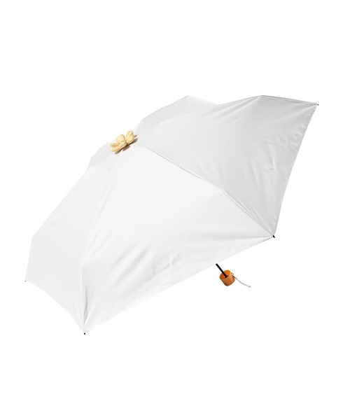 collex（コレックス）の「RAIN 晴雨兼用　無地　ミニ傘（折りたたみ傘・レディース・アイボリー/グレー・フリー）」の7枚目の写真