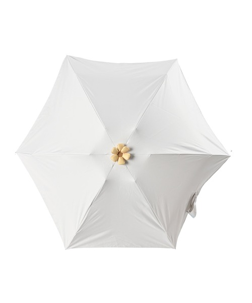 collex（コレックス）の「RAIN 晴雨兼用　無地　ミニ傘（折りたたみ傘・レディース・アイボリー/グレー・フリー）」の8枚目の写真