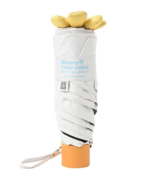 collex（コレックス）の「RAIN 晴雨兼用　無地　ミニ傘（折りたたみ傘・レディース・アイボリー/グレー・フリー）」の9枚目の写真