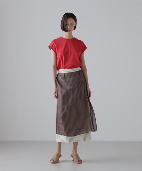 ADORE(アドーア)の「ストレッチポンチカットソー(Tシャツ/カットソー・レディース・レッド/ブラック/ホワイト・38)」の10枚目の写真