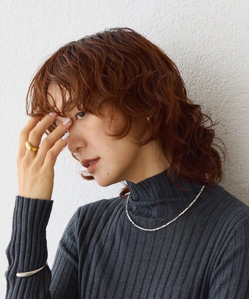 RIVE DROITE(リヴドロワ)の「【存在感◎】ヘマタイトショートネックレス2(ネックレス・レディース・シルバー・FREE)」の5枚目の写真