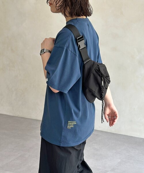 CPCM（シーピーシーエム）の「CPCM1ポイント刺繍T（Tシャツ/カットソー・レディース・ホワイト/ブラック/ネイビー/オレンジ・FREE）」の4枚目の写真