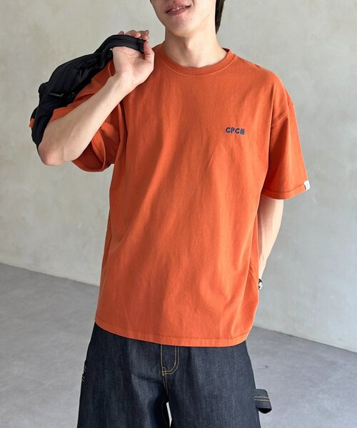 CPCM（シーピーシーエム）の「CPCM1ポイント刺繍T（Tシャツ/カットソー・レディース・ホワイト/ブラック/ネイビー/オレンジ・FREE）」の2枚目の写真