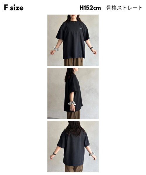 CPCM（シーピーシーエム）の「CPCM1ポイント刺繍T（Tシャツ/カットソー・レディース・ホワイト/ブラック/ネイビー/オレンジ・FREE）」の19枚目の写真